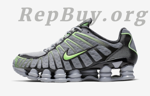 【Free shipping】Nike Shox TL Wolf Grey Lime Blast AV3595-005