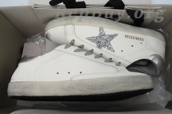 Golden Goose Super Star 'Silver Heel Silver Star' - 图片 11
