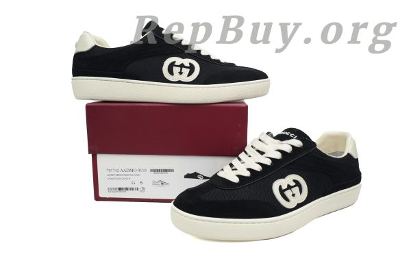 Gucci Interlocking G Sneaker Black 791742 AADM0 4141 - 图片 12