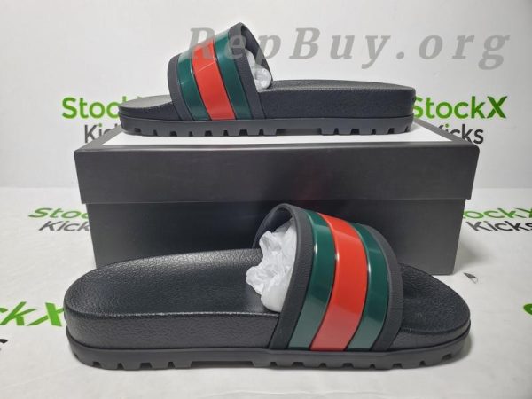 Gucci Men's slide sandal with Web 429469 GIB10 1098 - 图片 5