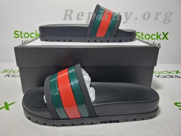 Gucci Men's slide sandal with Web 429469 GIB10 1098 - 图片 4