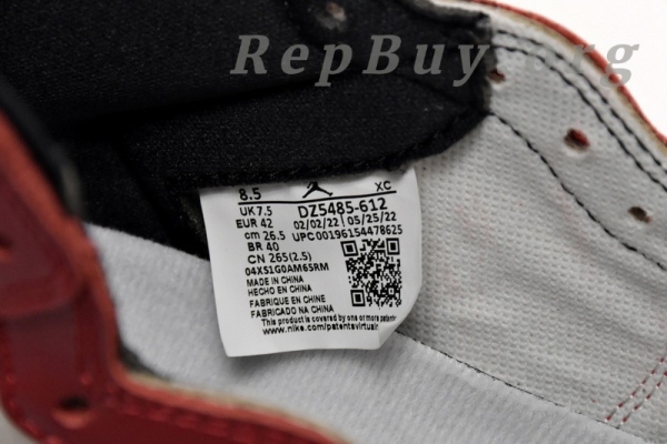 Top Version Air Jordan 1 Retro High OG Lost and Found DZ5485-612 - Image 12