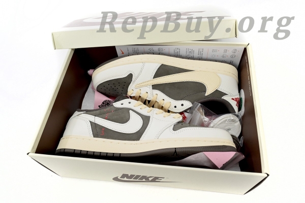 Top Version Air Jordan 1 Retro Low OG SP Travis Scott Reverse Mocha DM7866-162 - Image 7