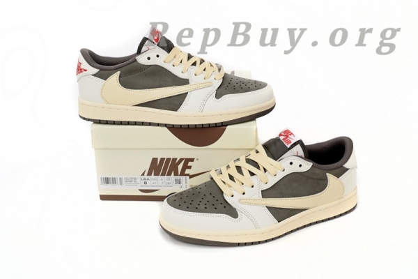 Top Version Air Jordan 1 Retro Low OG SP Travis Scott Reverse Mocha DM7866-162 - Image 16