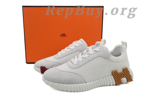 Hermes Bouncing Sneaker Grey Orange - 图片 10