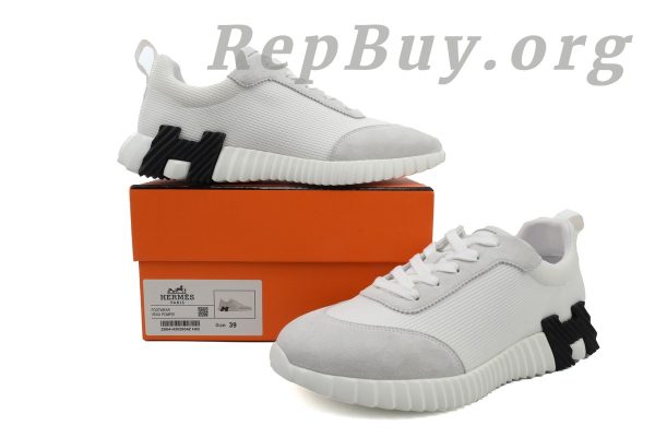 Hermes Bouncing Sneaker Grey White - 图片 9