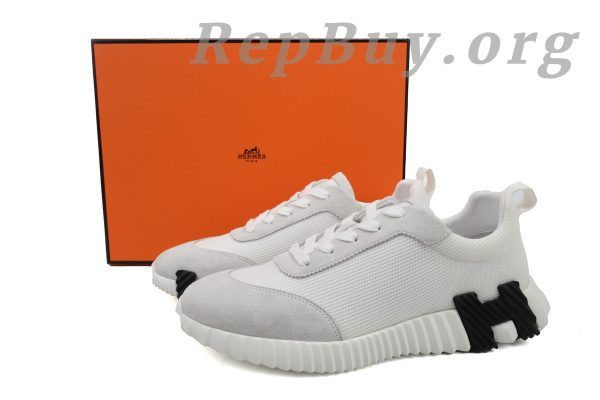 Hermes Bouncing Sneaker Grey White - 图片 10