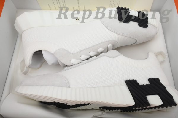 Hermes Bouncing Sneaker Grey White - 图片 11