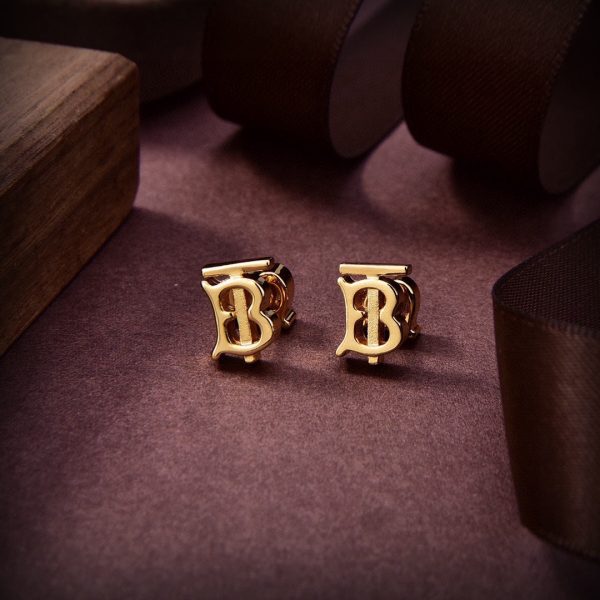 18K BB Logo Earrings - 图片 3