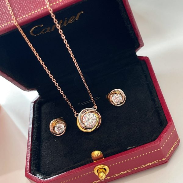 18K Trinity Diamond Necklace - 图片 6