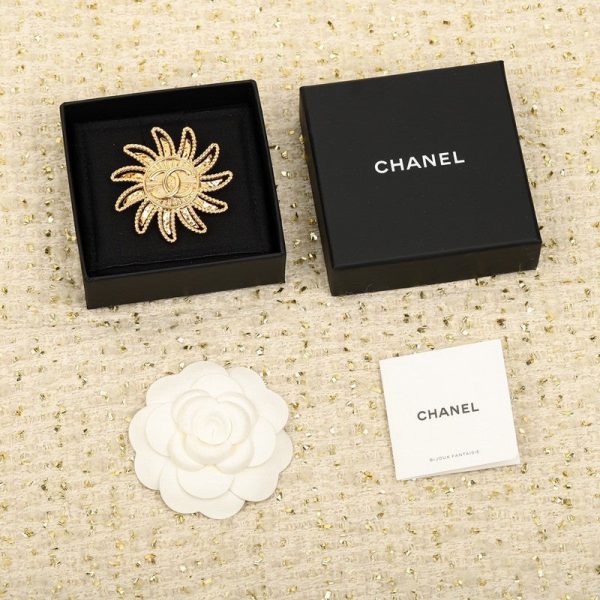 18K CC Sunflower Brooch - 图片 6