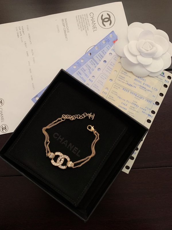 18K CC Crystals Bracelet - 图片 4