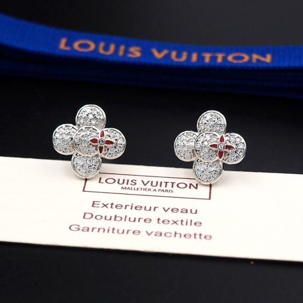 18k Louis Vivienne Diamond Earrings - 图片 15