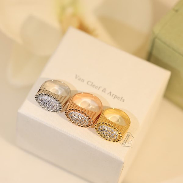 18K Perlée Diamond Ring - 图片 8