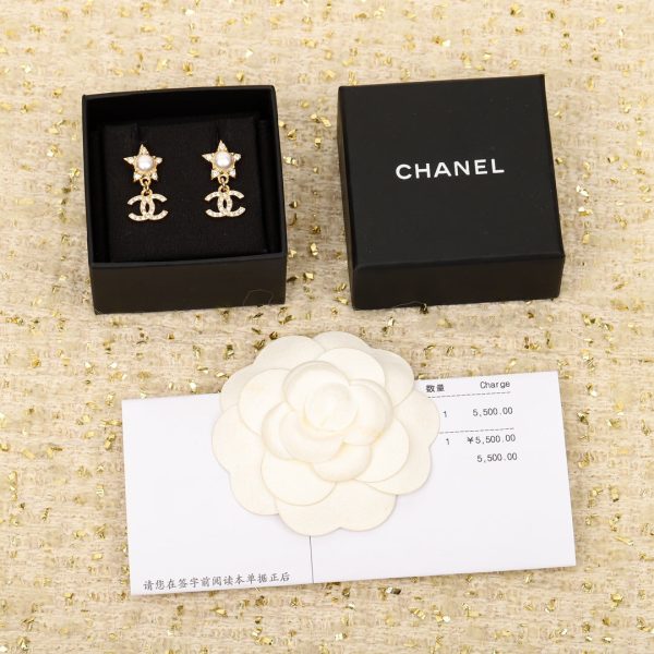 18K CC Star Crystals Earrings - 图片 4