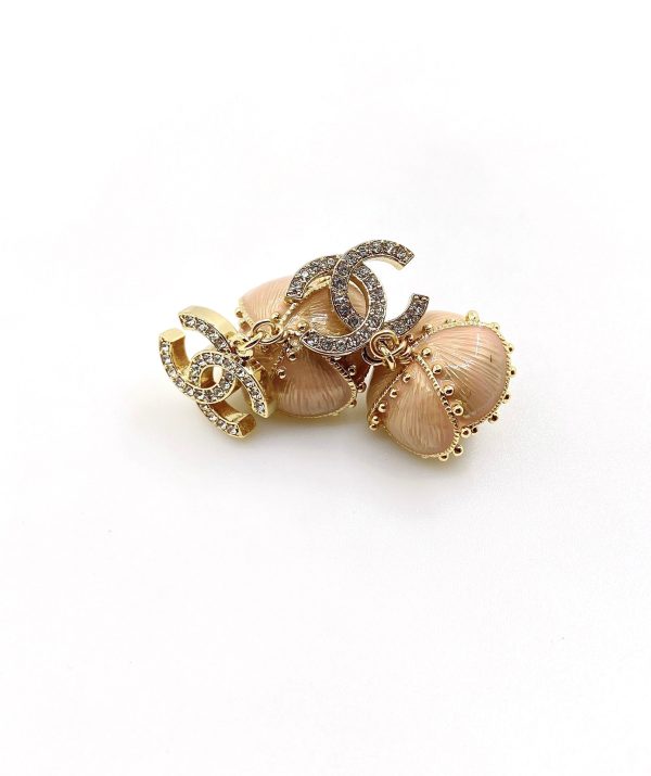 18K CC Flowers Earrings - 图片 2