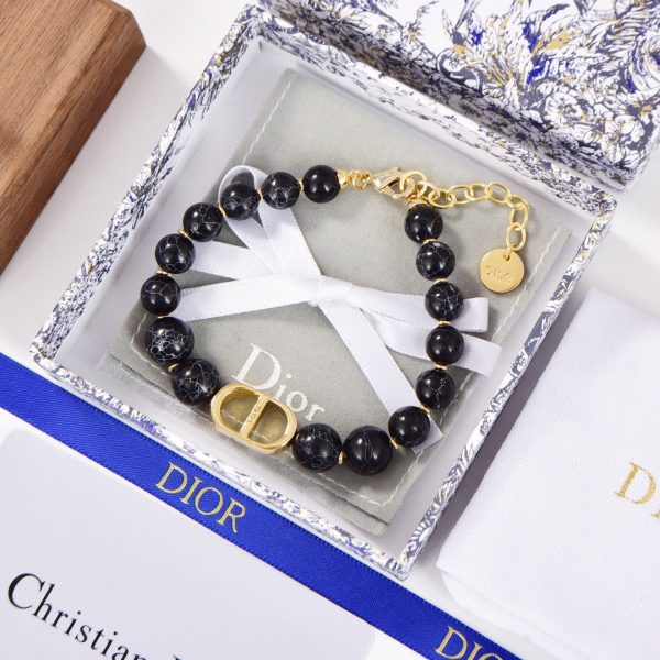 18K CD 30 Montaigne Black Pearls Bracelet - Image 2