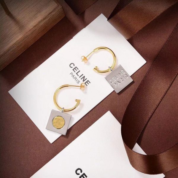 18K Triomphe Hoops Earrings - Image 2