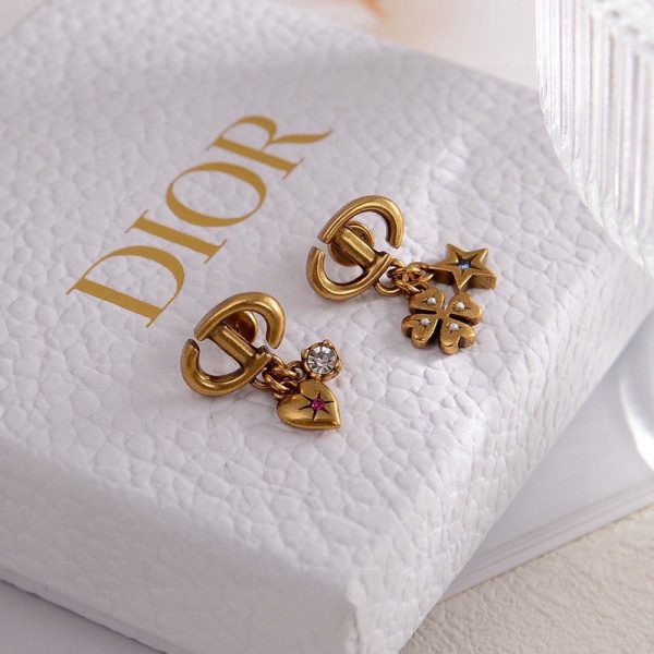 18K CD Lucky Charms Earrings - 图片 5