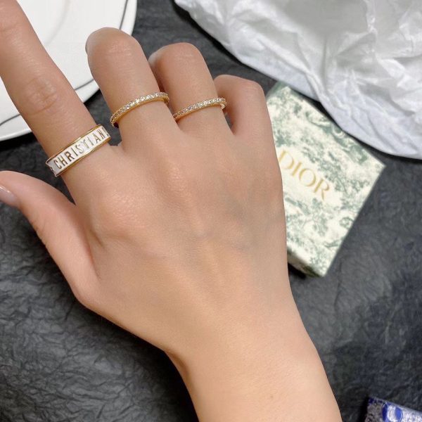 18K CD Code Ring Set - 图片 2