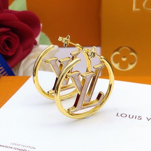 18k Louis Louise Hoop Pearls Earrings - 图片 2