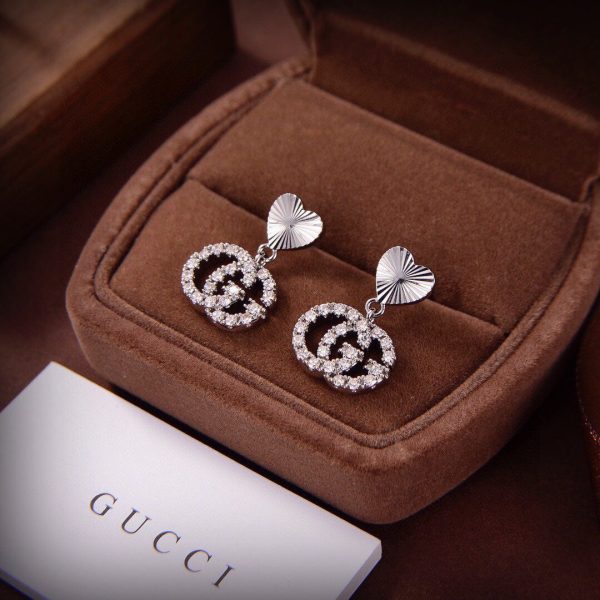 18K Double G Running Earrings - 图片 2