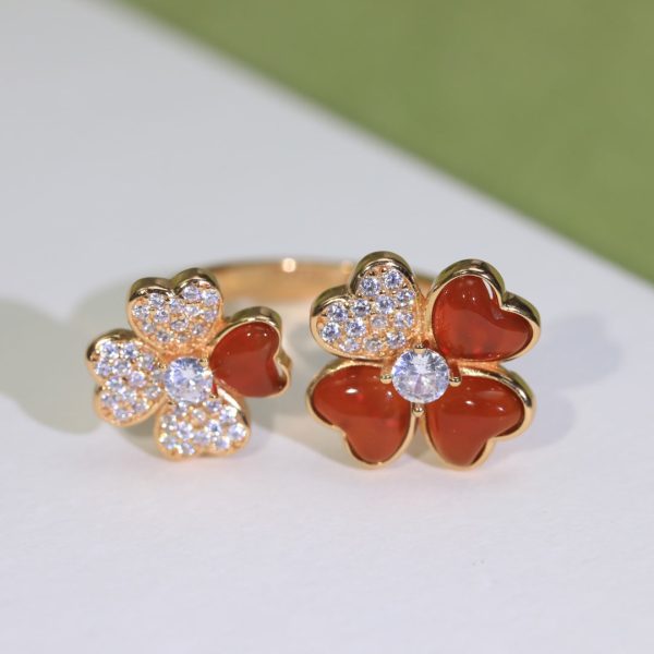 18K Cosmos Between the Finger Diamond Ring - 图片 2