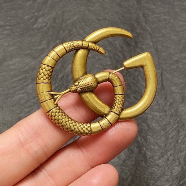 18K Double G Snake Brooch - Image 6