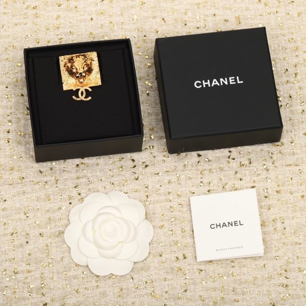 18K CC Tiger Brooch - 图片 2