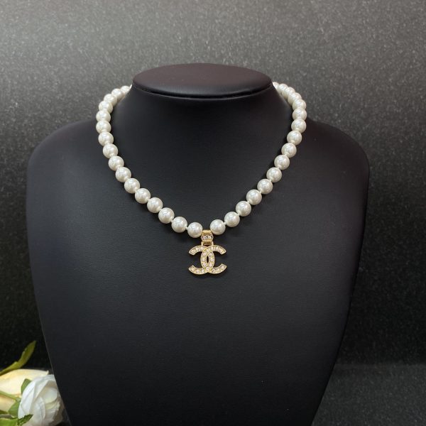 18K CC Pearl Chain Necklace - 图片 3