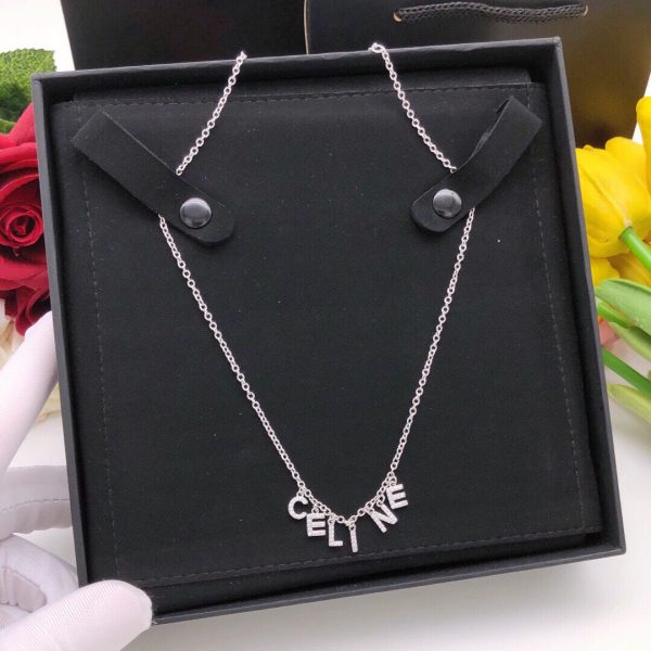 18K CE Script Necklace - 图片 2