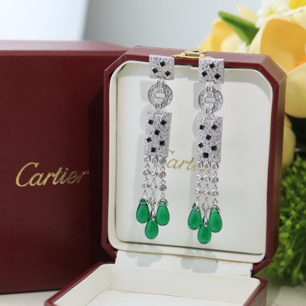 18K Panthère De Diamond Earrings - 图片 11
