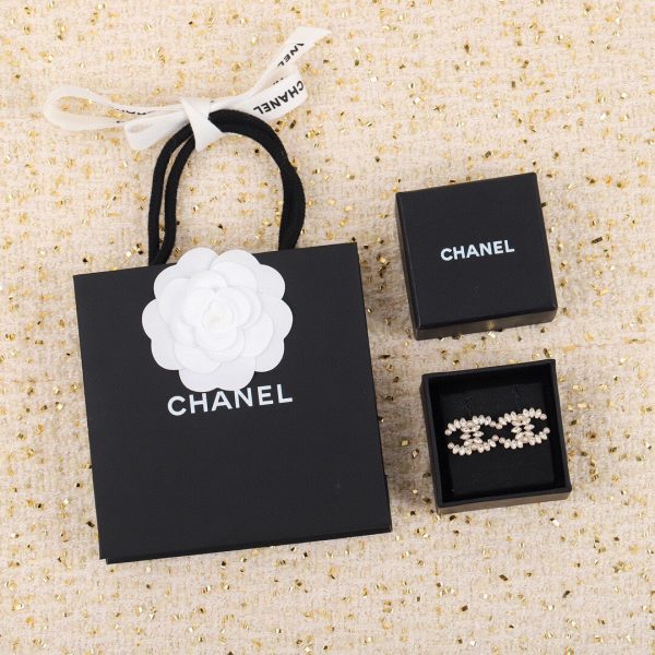 18K CC Crystal Earrings - 图片 6
