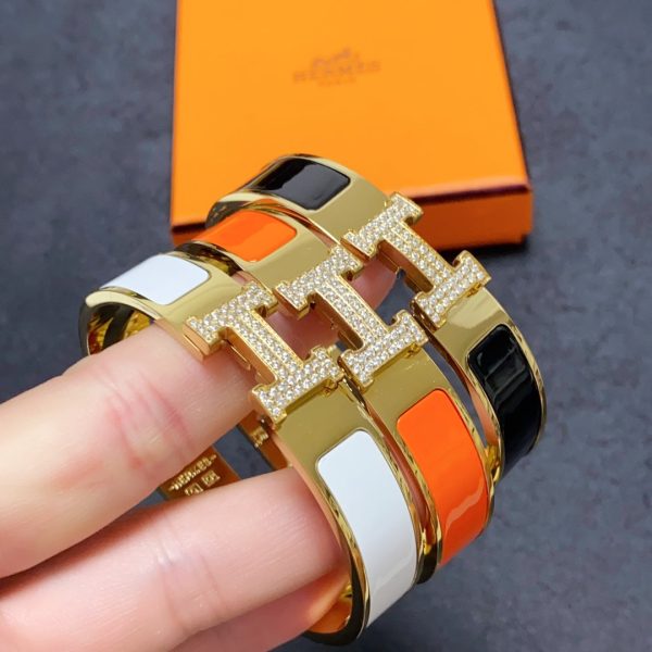 18K Clic H Diamond Bracelet - 图片 8