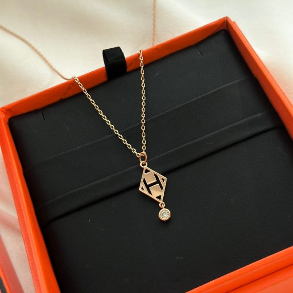 18K Gambade Pendant H Necklace - 图片 3