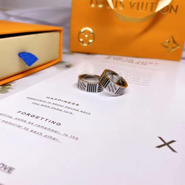18K Louis Damier Black Ring - 图片 7