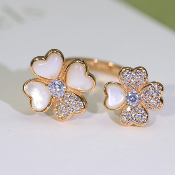 18K Cosmos Between the Finger Diamond Ring - 图片 2