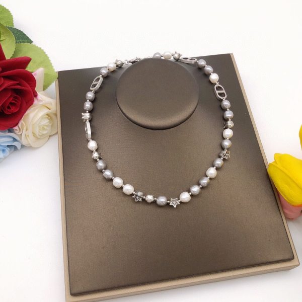 18K CC Pearls And Stars Necklace - 图片 5
