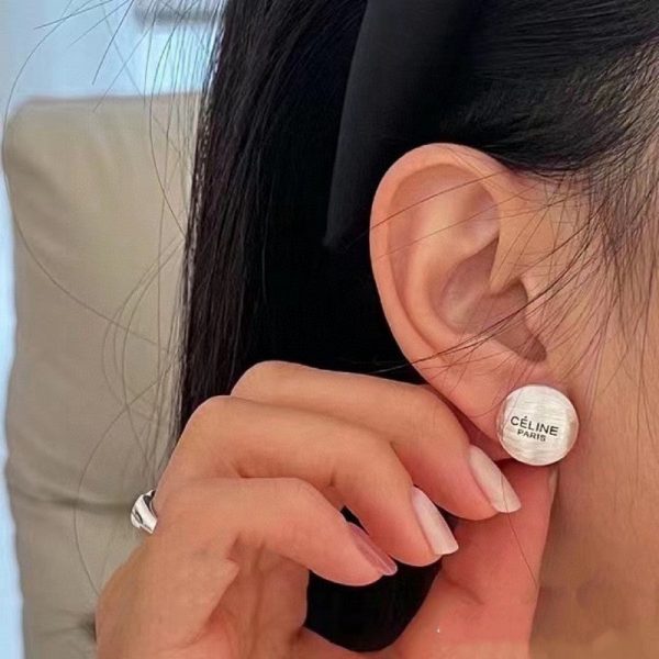 18K CE Round Earrings - 图片 3