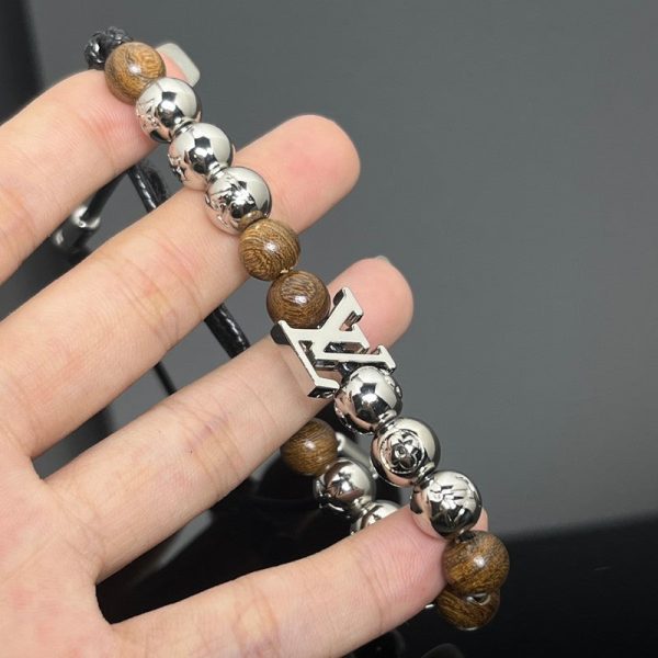 18K Louis Surfin' Brown Beads Bracelet - 图片 2