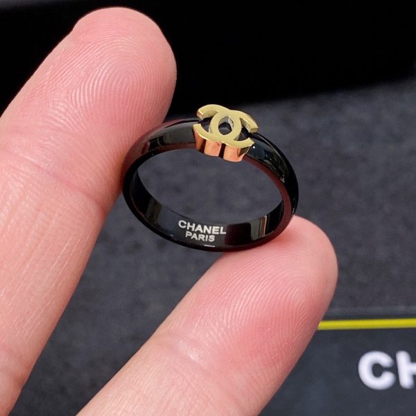 18K CC Black Ring - 图片 5