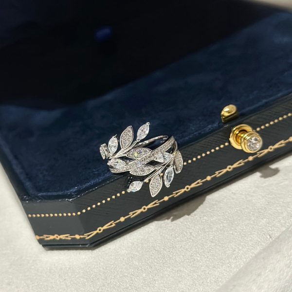 18K T Victoria Diamond Vine Bypass Ring - 图片 3
