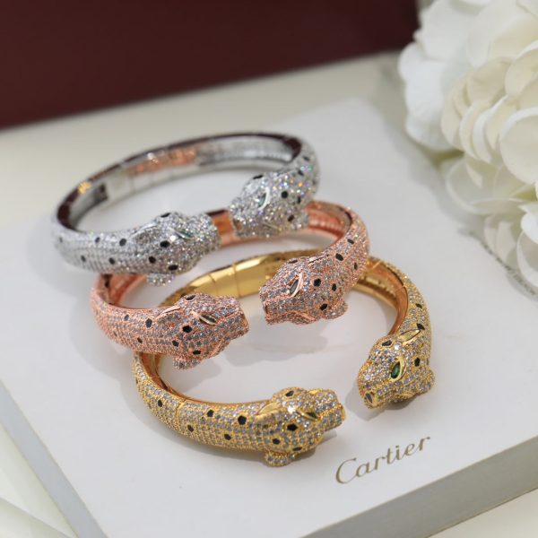 18K Panthère De Diamond Bracelet - 图片 3