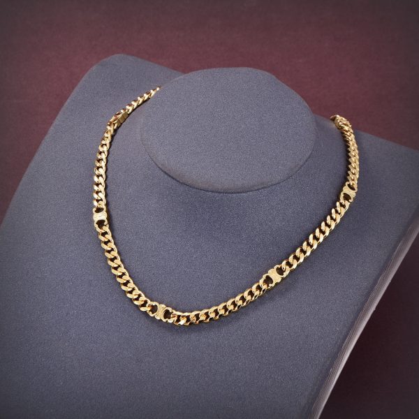 18K CD Triomphe Small Gourmette Necklace - 图片 4
