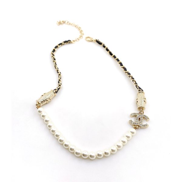 18K CC Crystals Choker Necklace