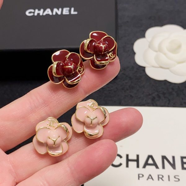 18K CC Camellia Earrings - 图片 6