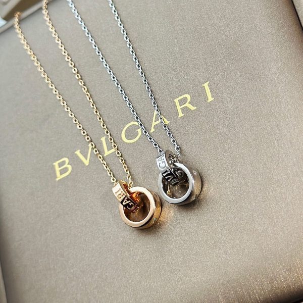 18K BV Two Rings Necklace - 图片 2