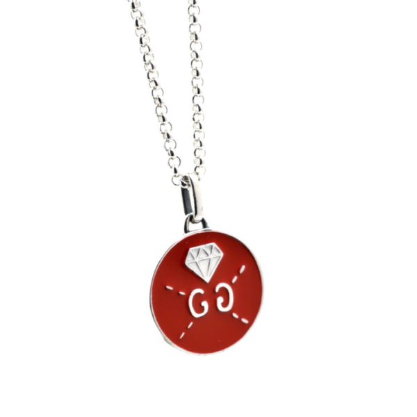 18K Double G Ghost Red Necklace