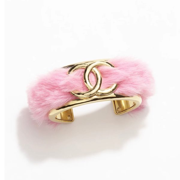 18K CC Pink Open Cuff Bracelet