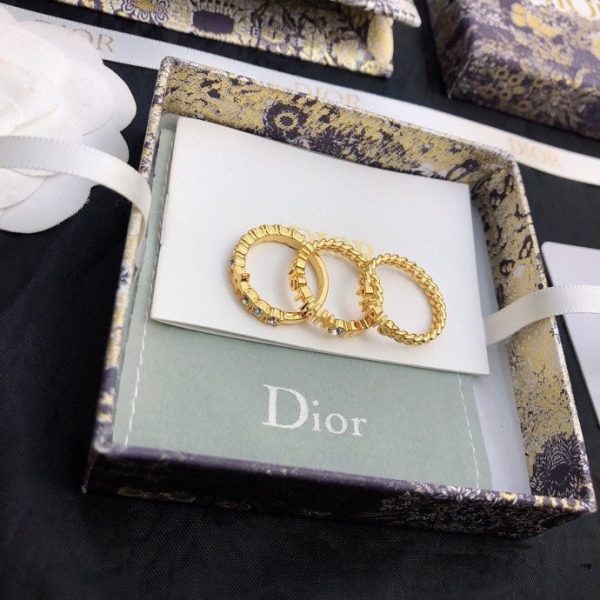 18K CD Star Set Of Three Rings - 图片 3